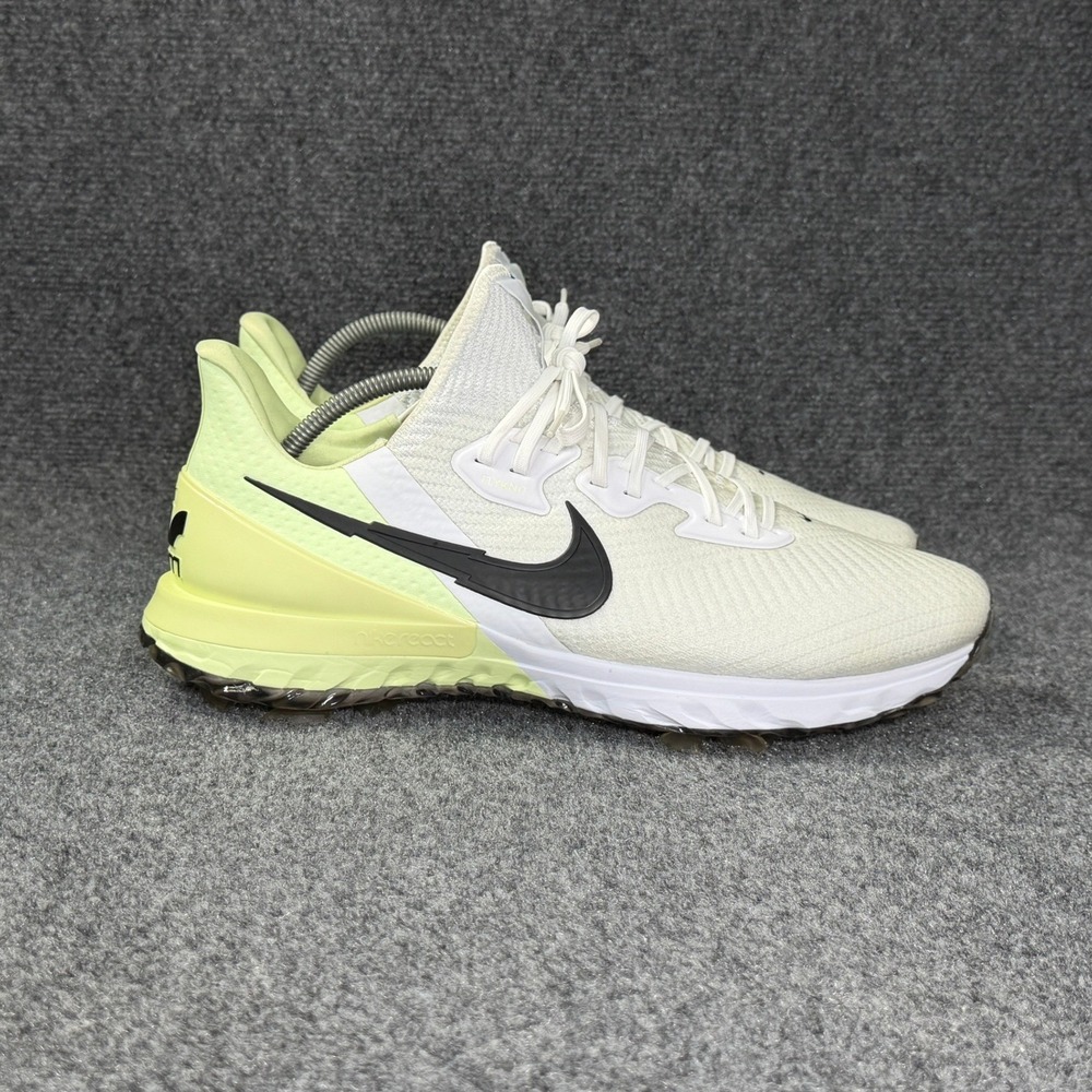 Nike Air Zoom Infinity Tour Golf Shoes Men's 13 White Volt Athletic Sneakers